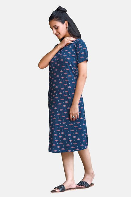 Sweetmoon Long T Shirt Nightdress - Blue — image 3